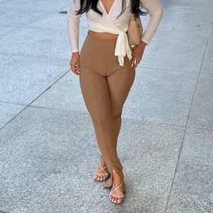 Zara Beige Split Legging